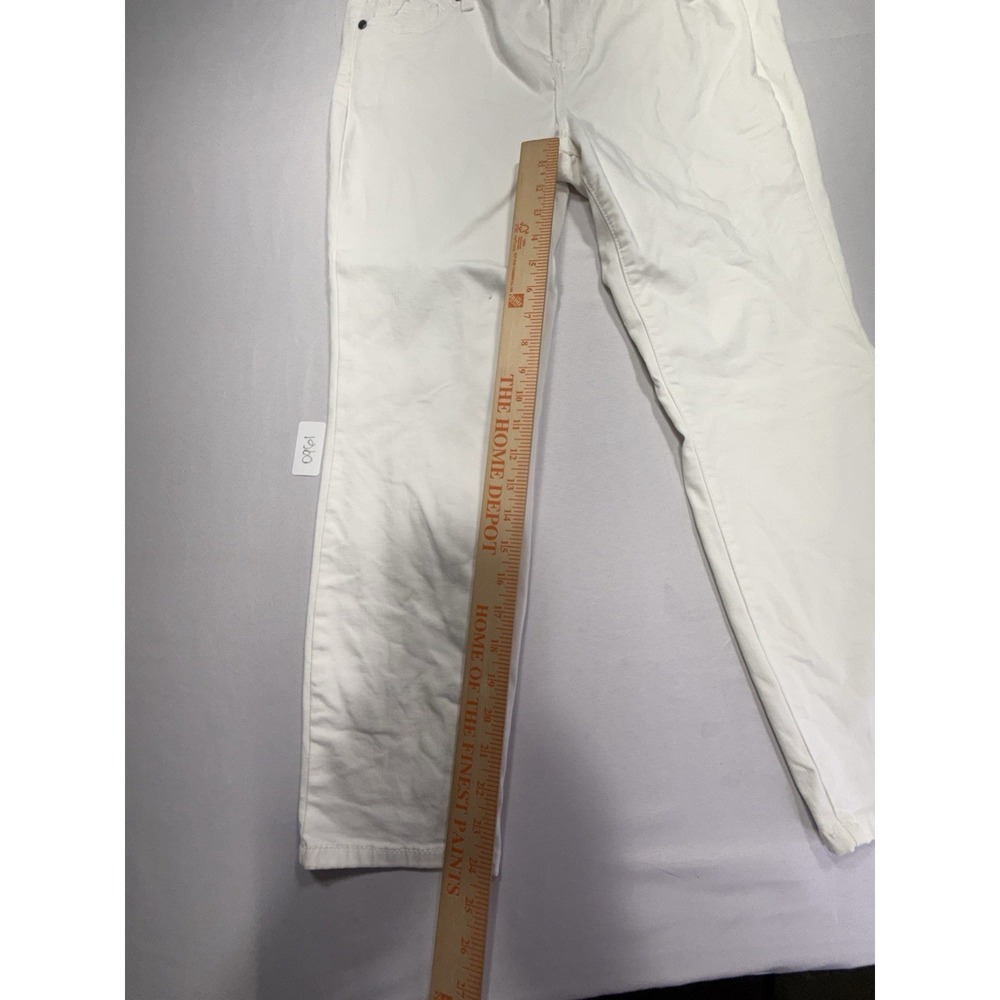 Buffalo David Bitton Women's Capri Jeans White Mid-Rise Stretch 5-Pocket 12 - Picture 6 of 8